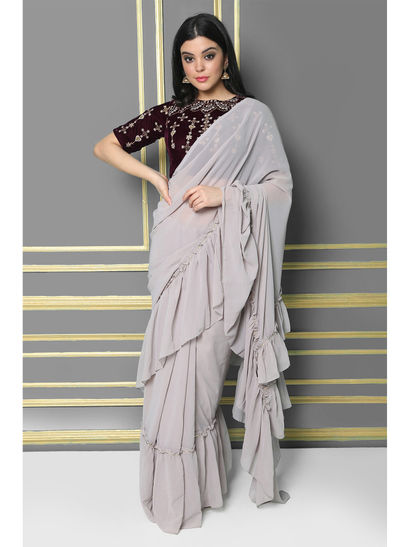 Designer Saree Buy Latest Sarees Online Upto 80 Discount Nykaa Fashion This piece of clothing lying in your wardrobe have the power to make those heads turn in awe as you in the perfect unison of royal traditional fabrics, palatial polki and unconventional silhouettes, bridal couture 2019 brings a new style quotient to the. designer saree buy latest sarees