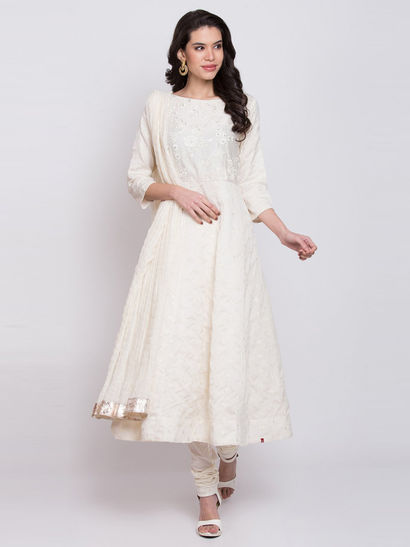 simple cotton anarkali