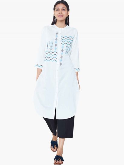 high neck kurti