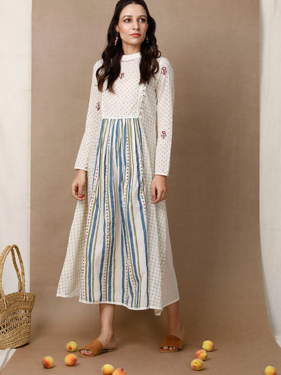 long sleeve cotton dress