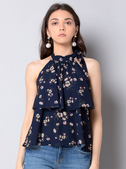 Floral print shirts womens online india clearance