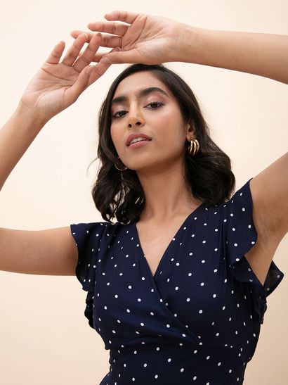 womens polka dot dress