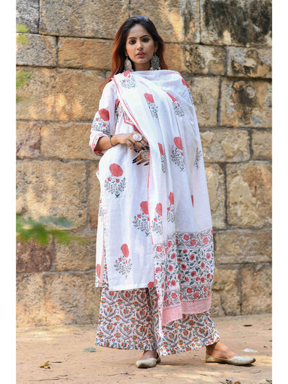 White colour suit salwar clearance