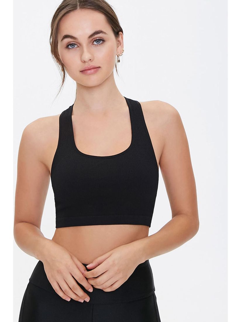 Forever 21 Tops Buy Forever 21 Black Solid Crop Top Online Nykaa Fashion
