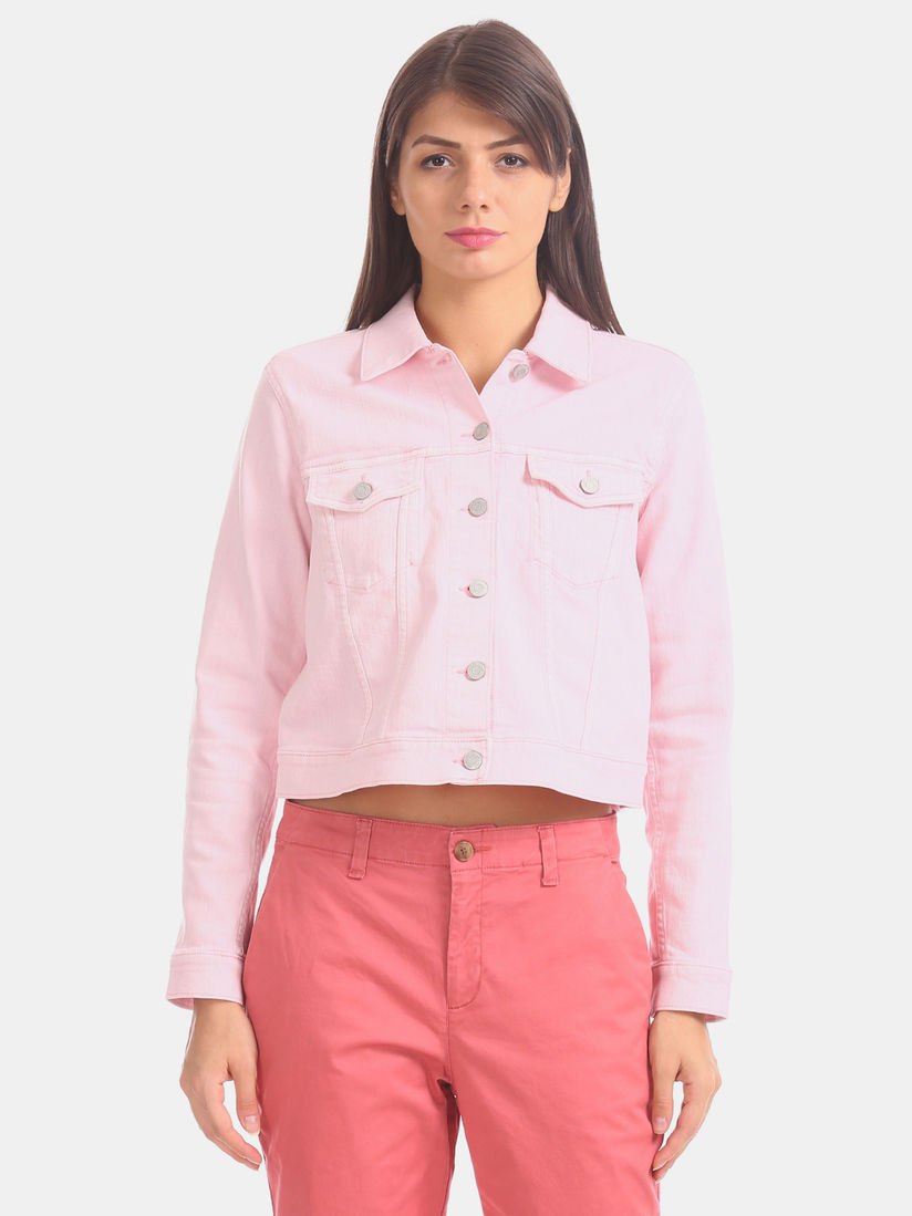 Gap pink denim jacket clearance
