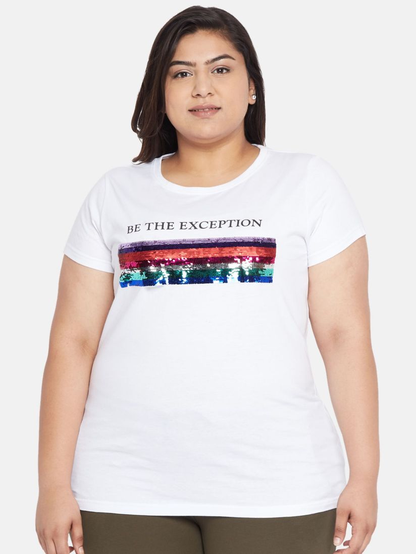 embellished plus size tops