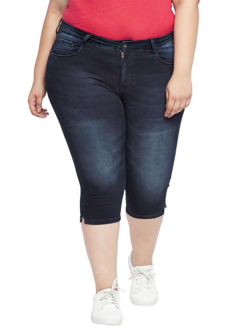 cheap plus size jean capris