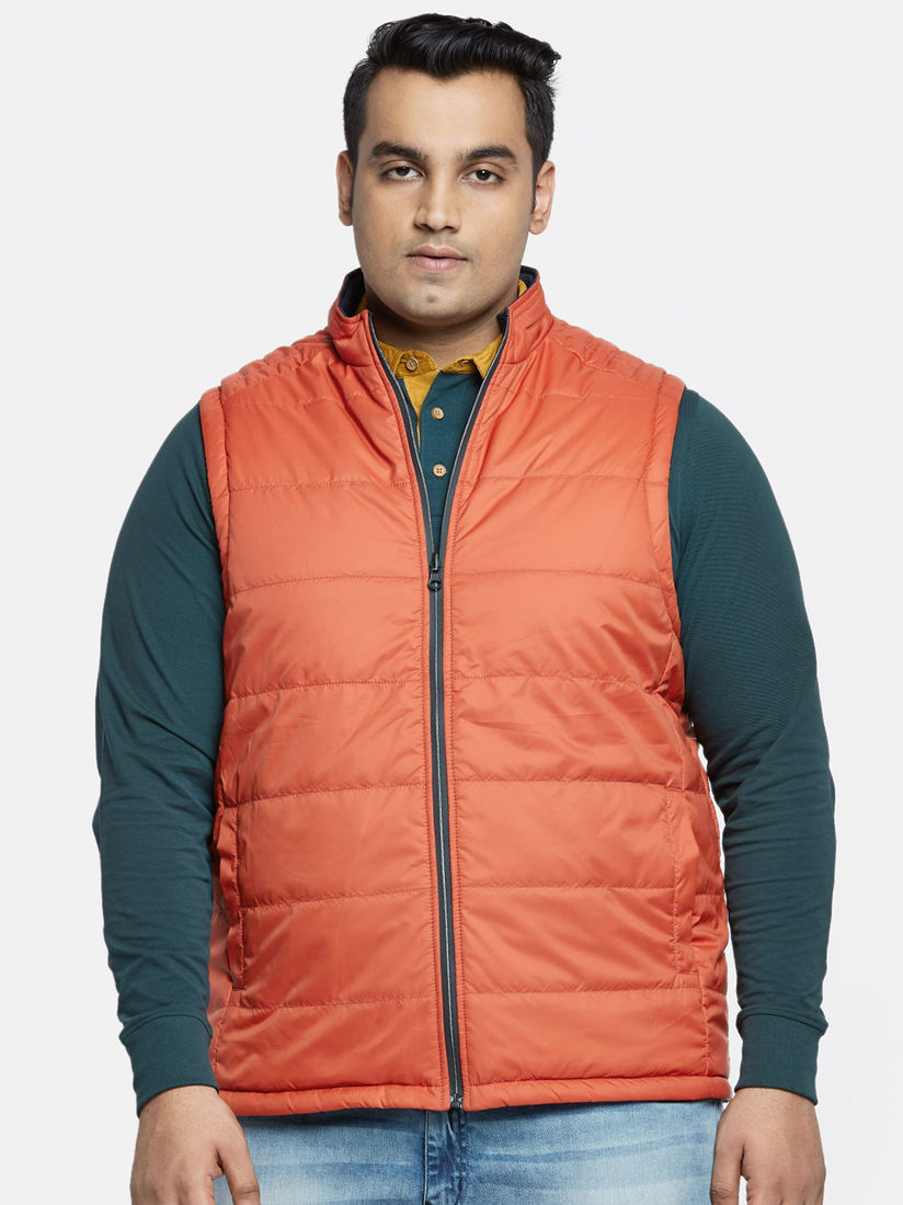 plus size orange jacket