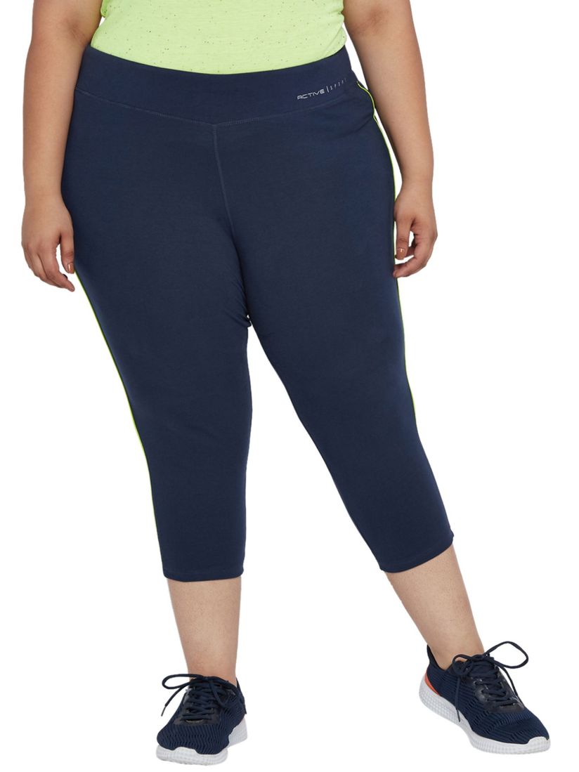 Plus size navy blue capris clearance