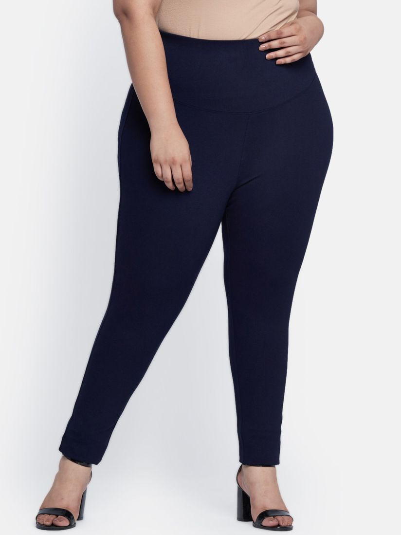 navy blue tights plus size