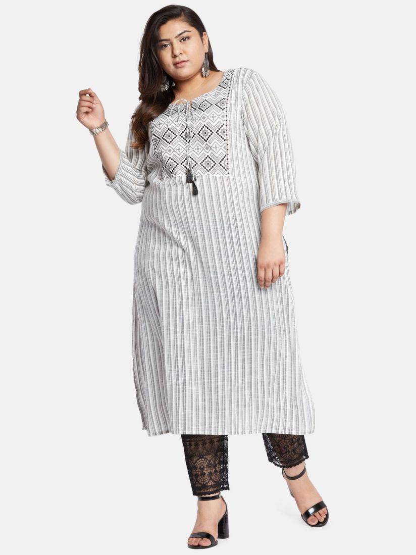 plus size kurtis design