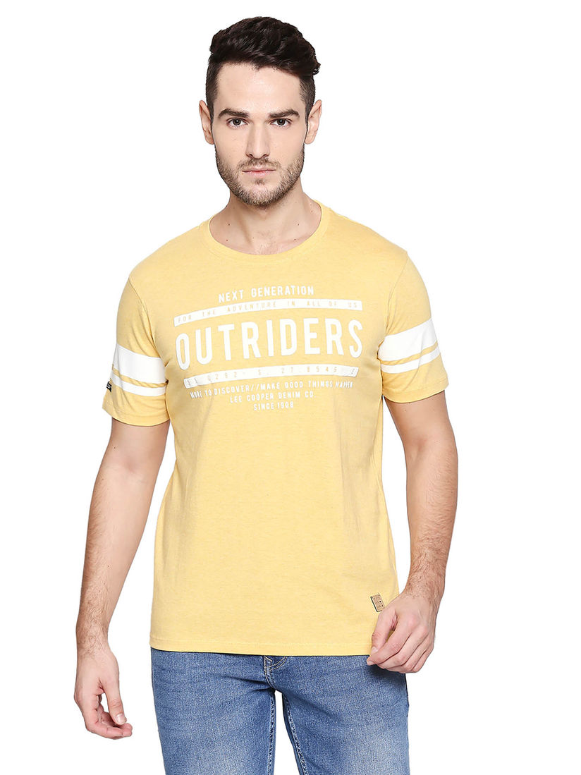 Lee cooper yellow t shirt clearance