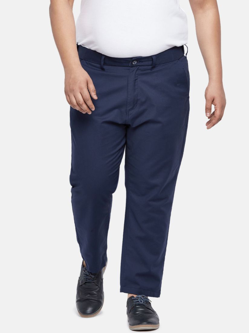 Plus size navy chinos clearance