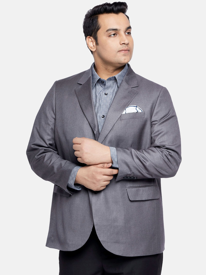 Gray plus size blazer clearance