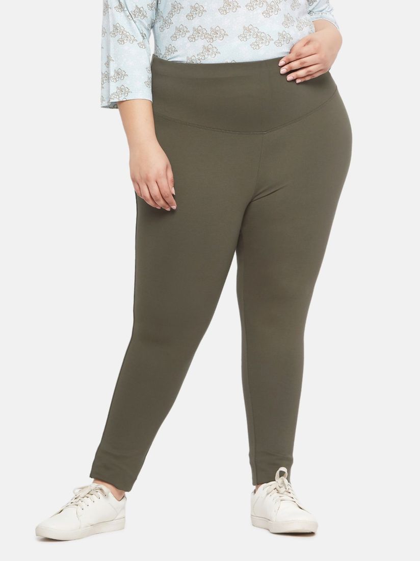 plus size olive leggings