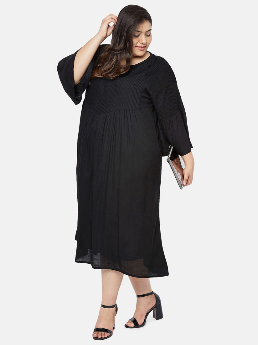 plus size lbd with sleeves