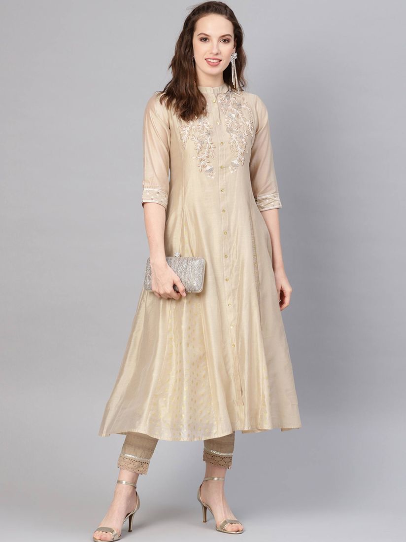 Embroidered kurtas clearance