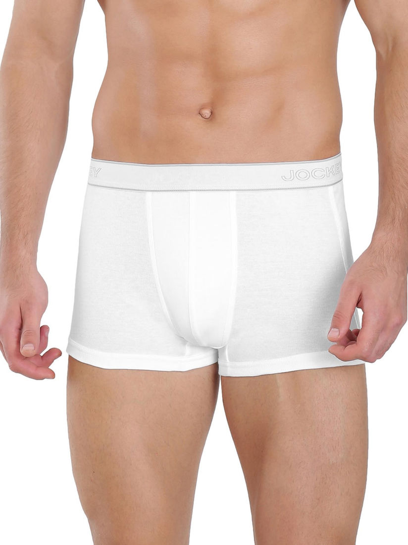 Jockey white trunks clearance