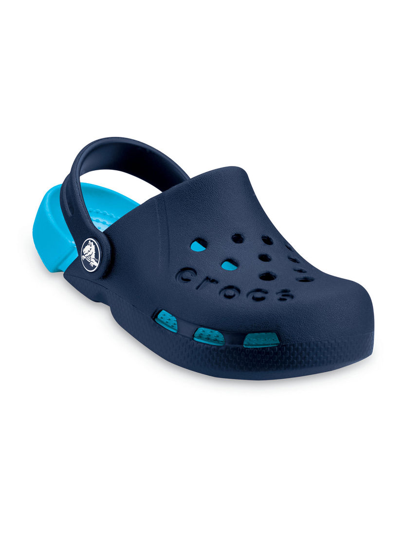 navy crocs