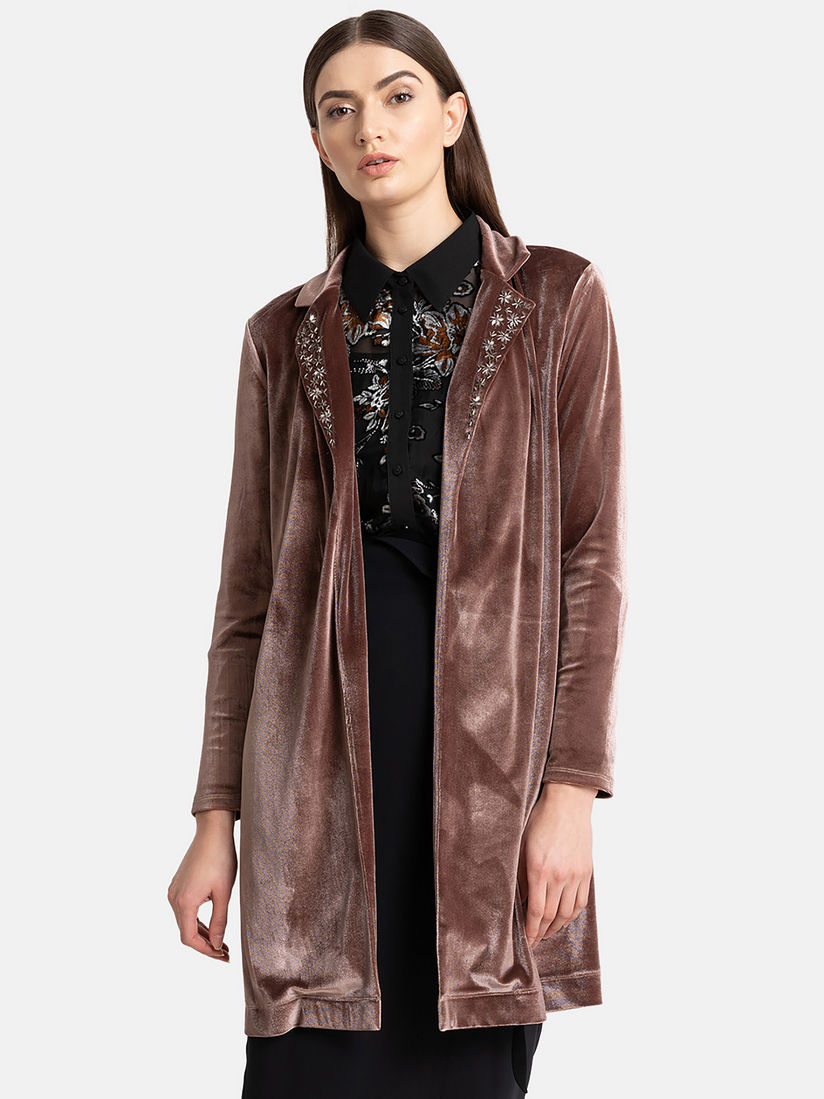 embellished cape jacket