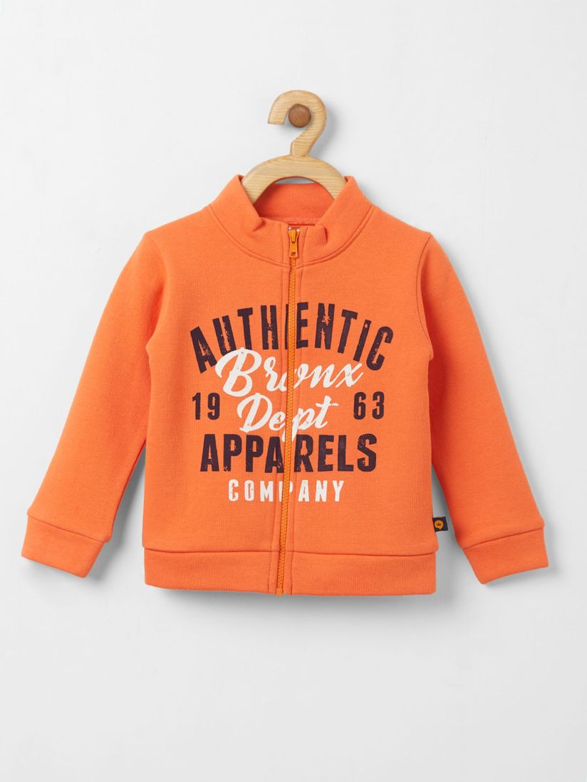 orange graphic sweatshirt