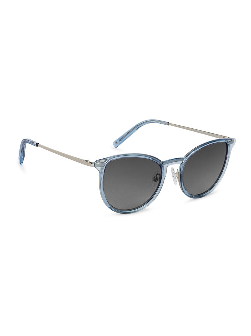 blue transparent sunglasses
