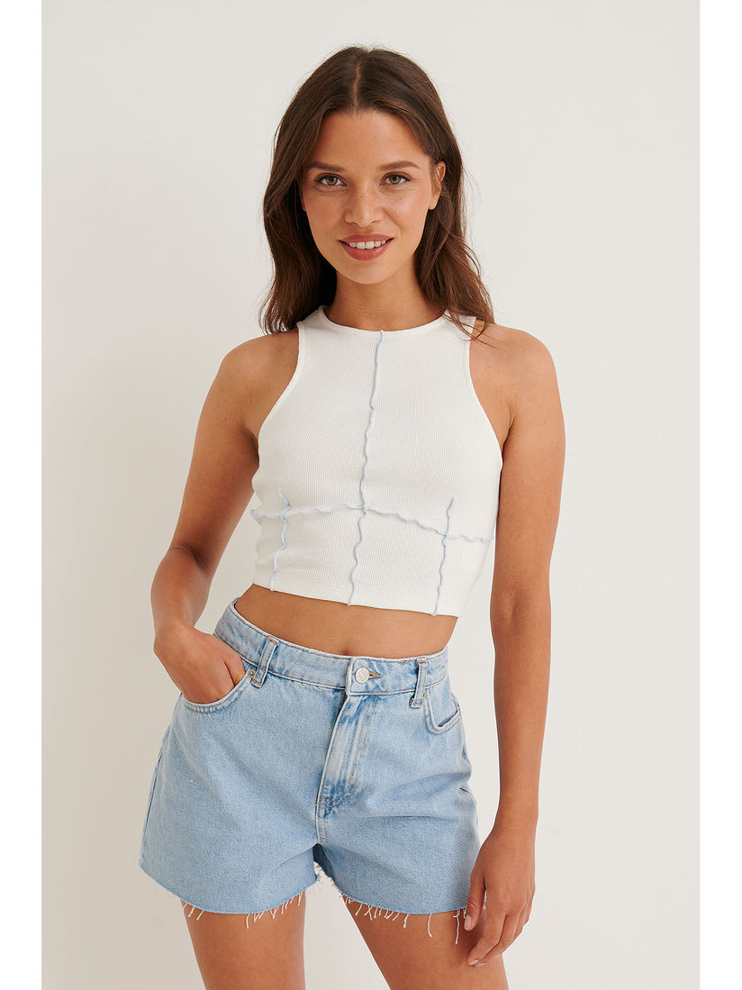 NA-KD shorts_women_westernwear : Buy NA-KD Denim Shorts Denim Shorts Online  | Nykaa Fashion