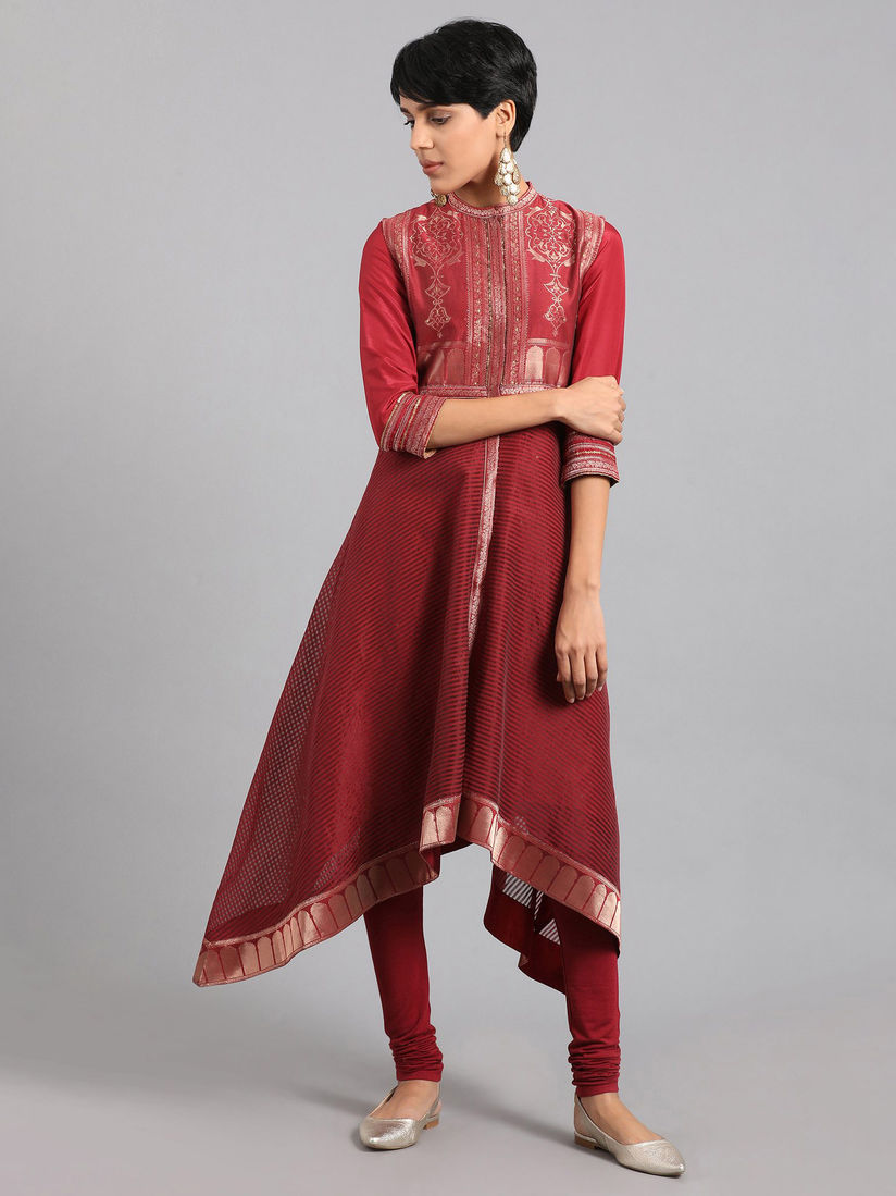 Get Wallpaper W Kurtis Kurtas And Tunics Buy Wishful By W Maroon Kurta S Free