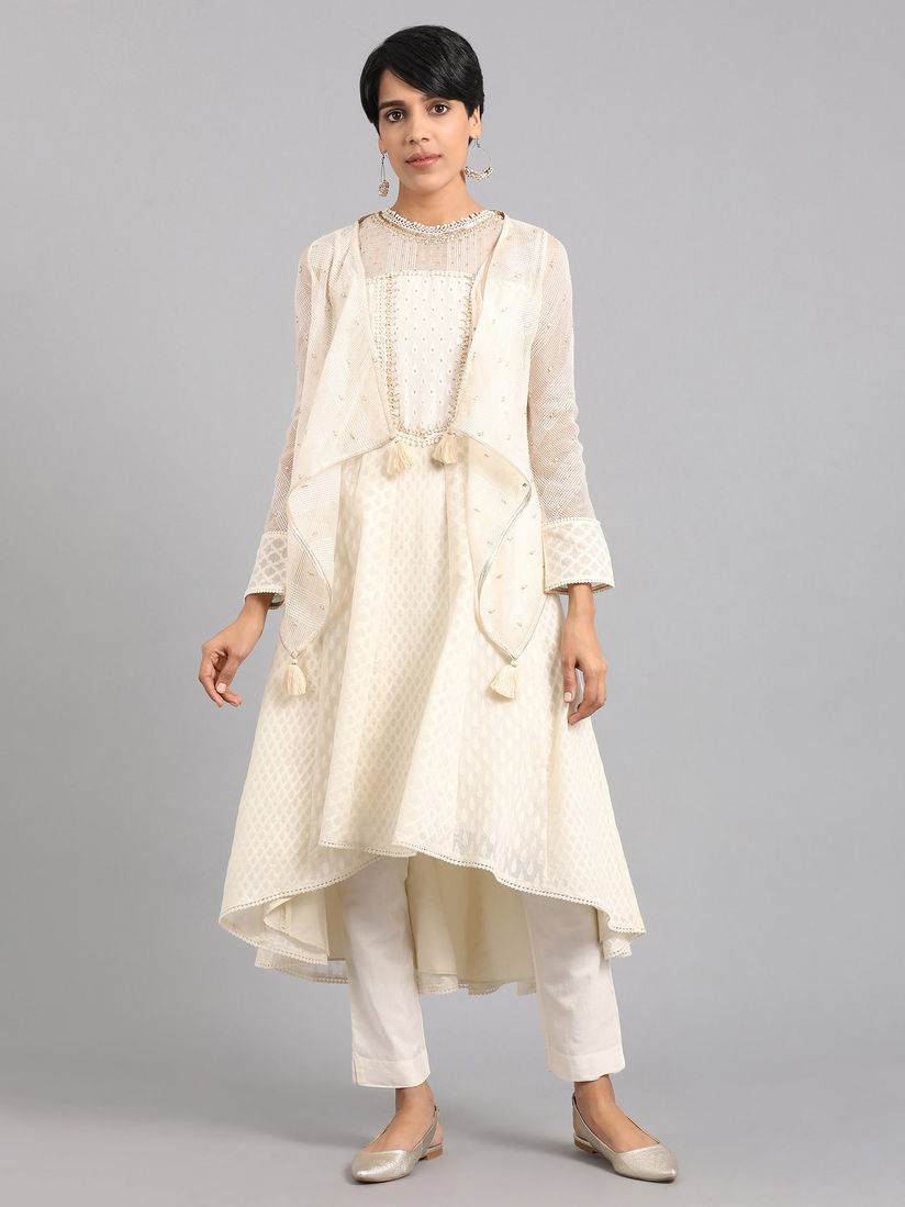 Get Wallpaper W Salwar Suits And Sets Buy Wishful By W White Kurta With Pant Desktop Wallpaper