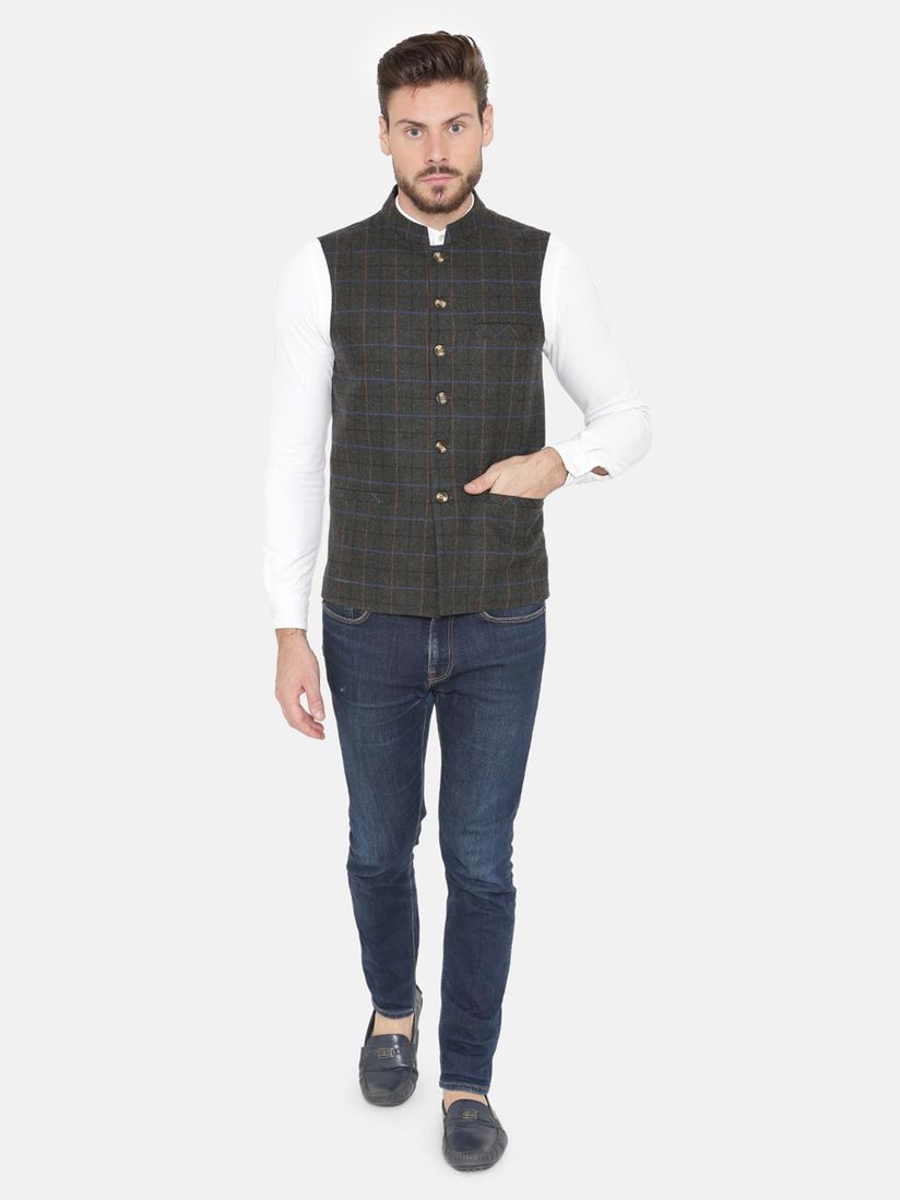 wool nehru jacket