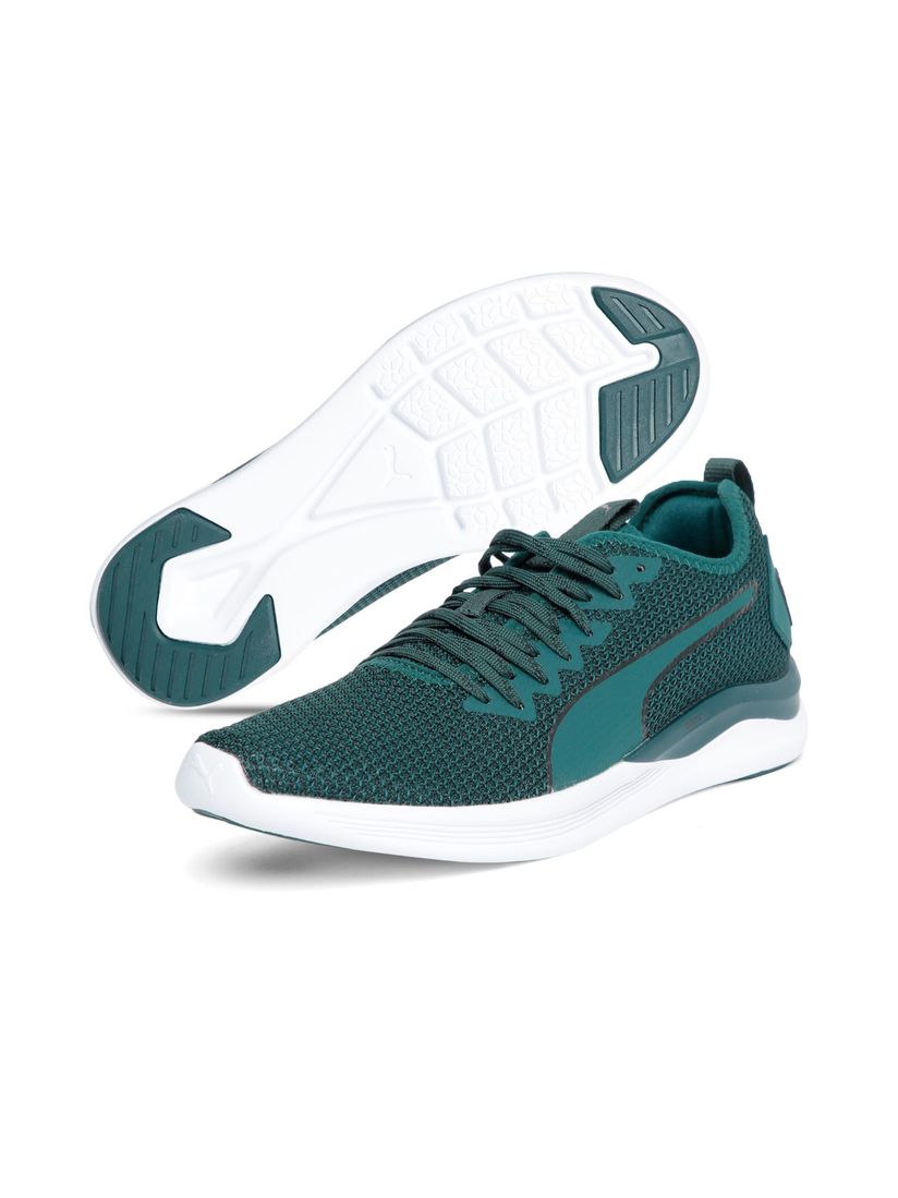 Puma green sports shoes clearance