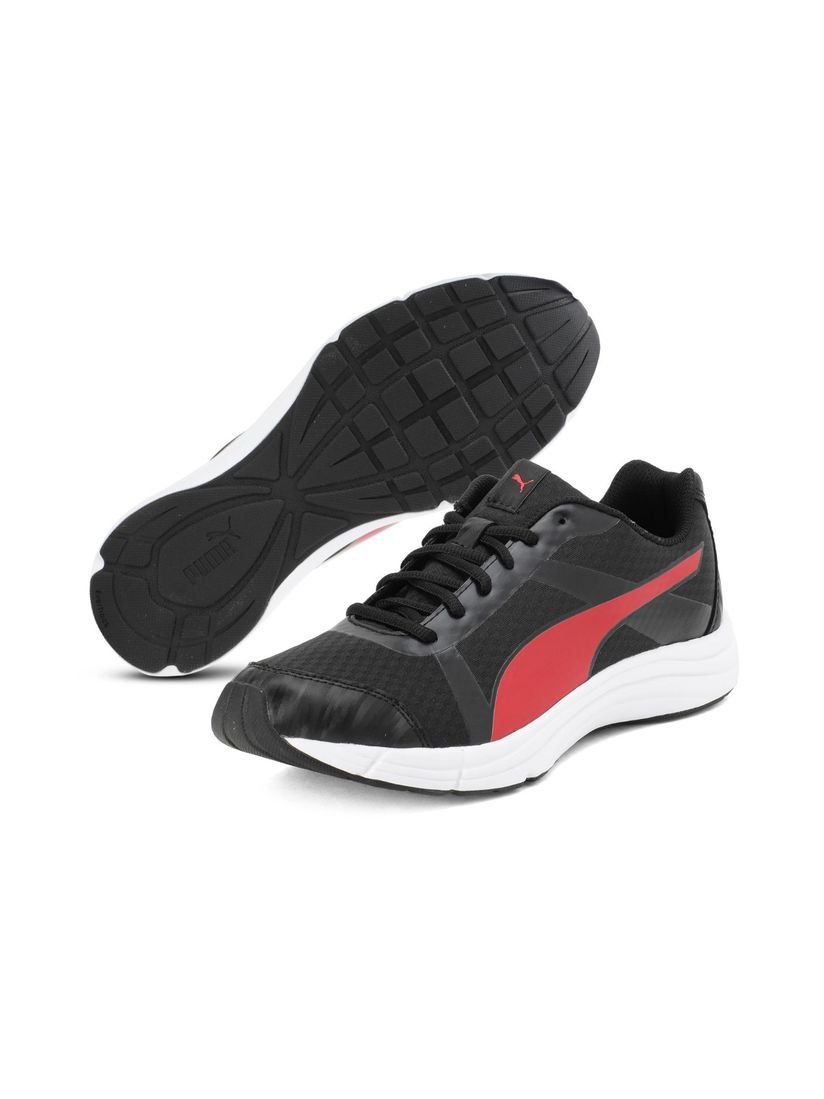 Puma black and red running shoes Clearance