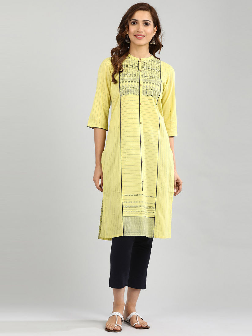 Aurelia yellow kurti Clearance