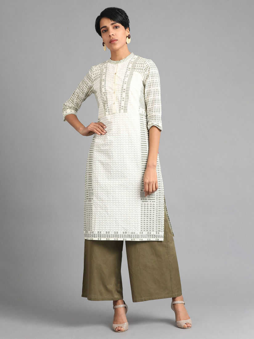 mandarin collar kurtis