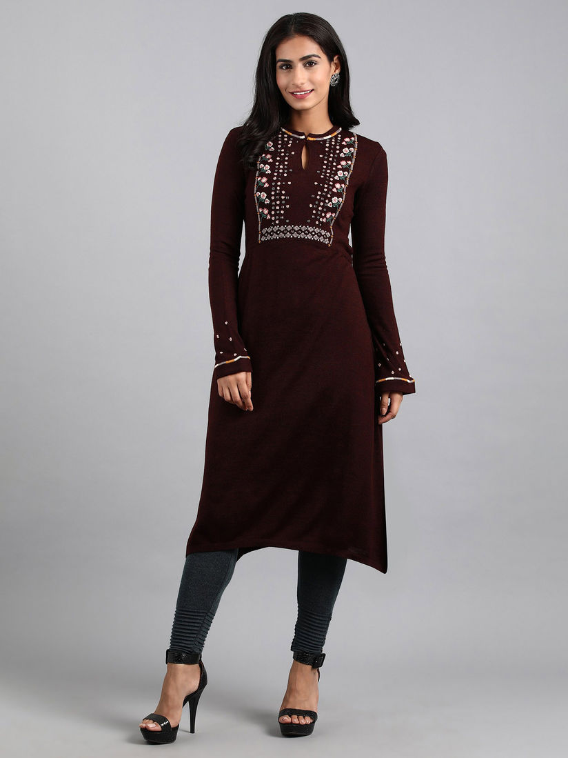 woolen kurta w