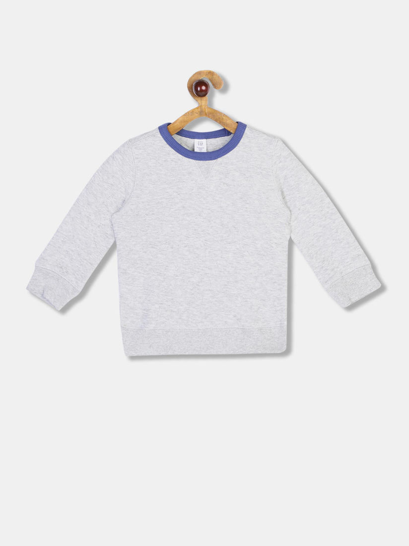 baby white crew neck sweatshirt