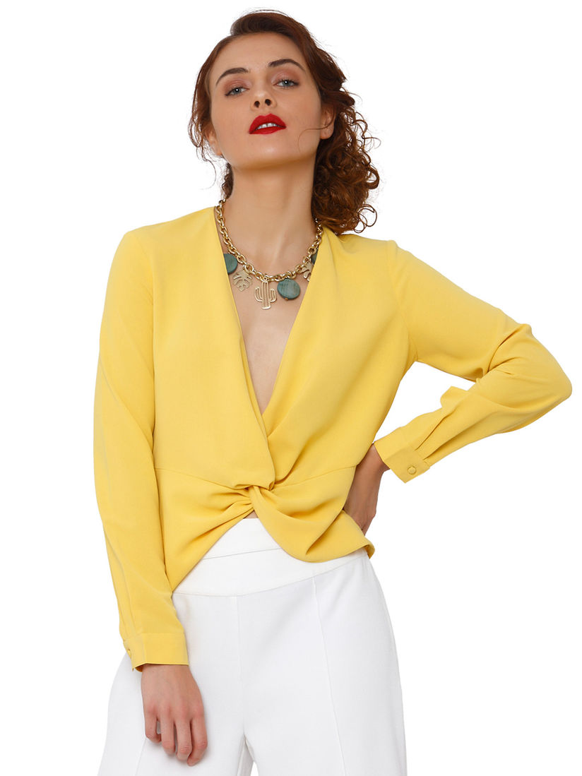 vero moda yellow top