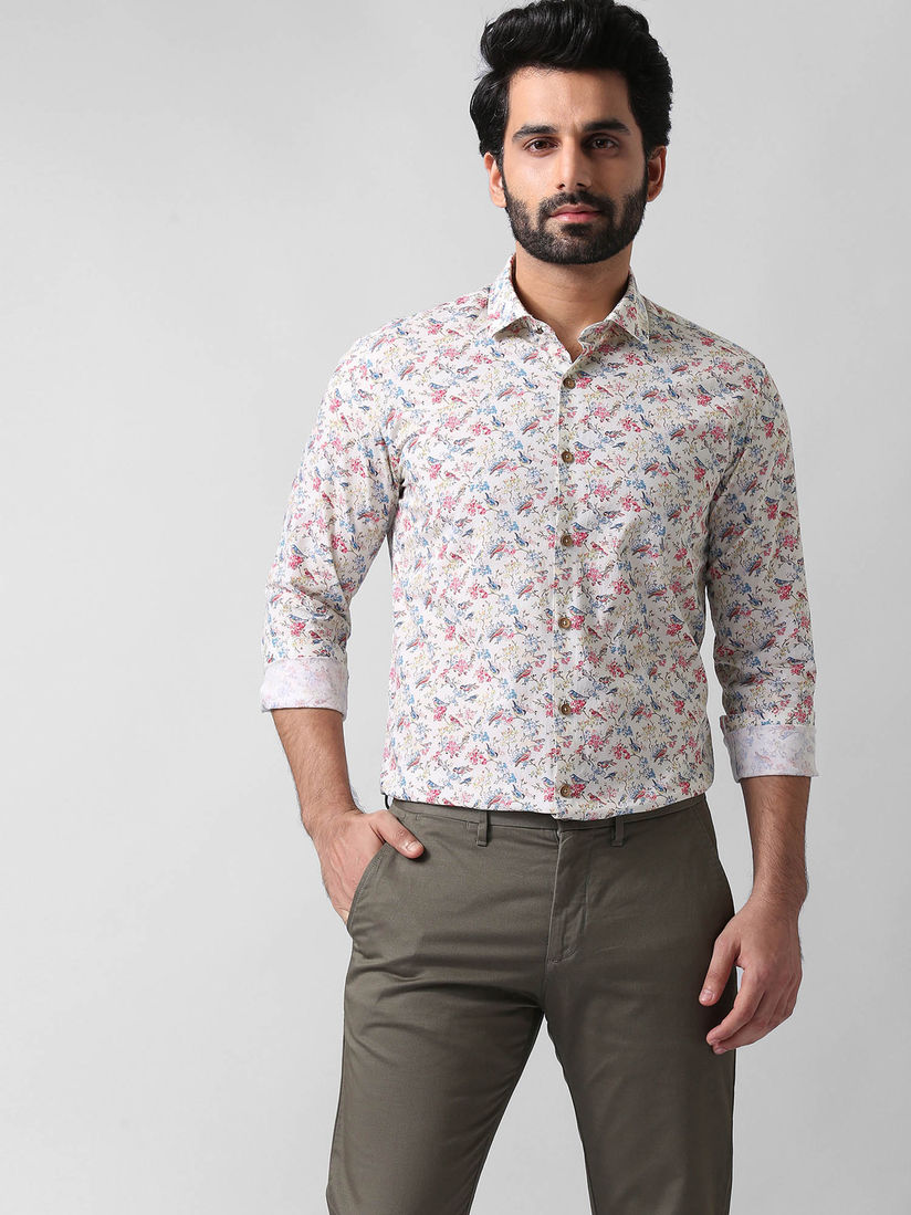 Formal shirt printed clearance
