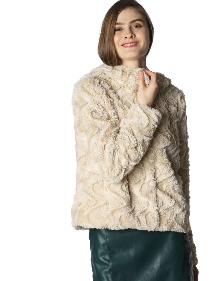 off white short jacket