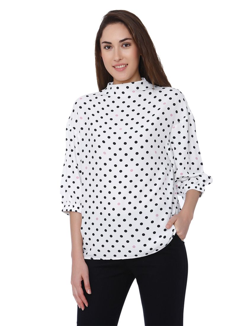 vero moda polka dot top