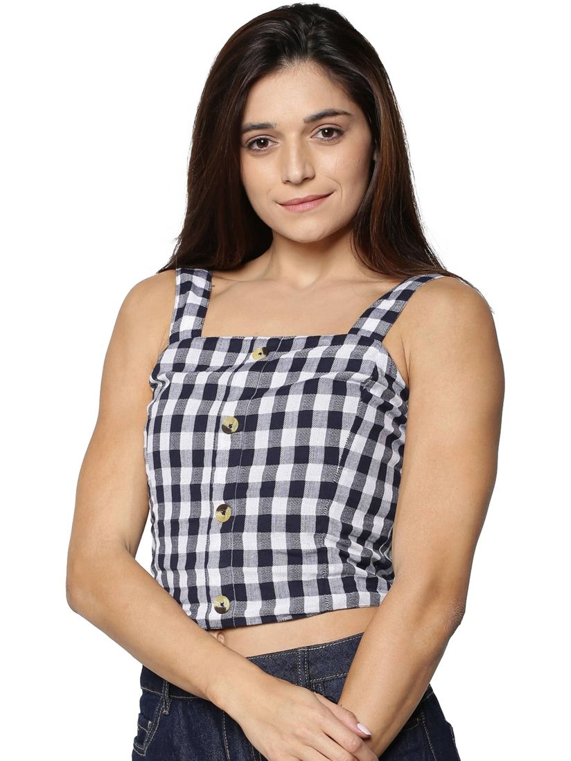 black and yellow striped tube top