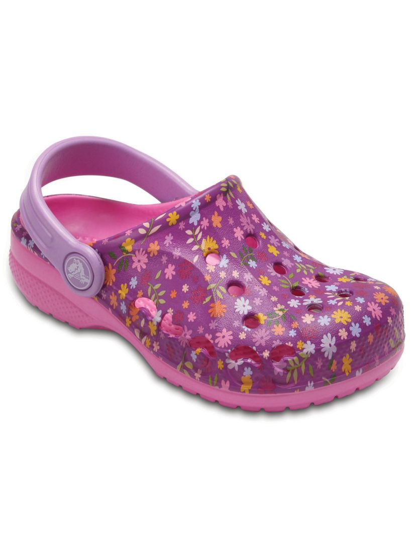 purple clogs
