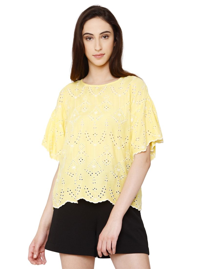 vero moda yellow top