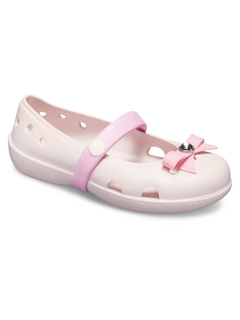 crocs kids girls on Crocs Kids Ballerina Buy Crocs Pink Keeley Girls Ballerina Online Nykaa Fashion