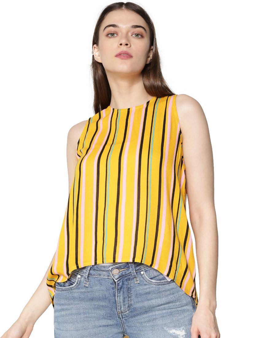 high low yellow top