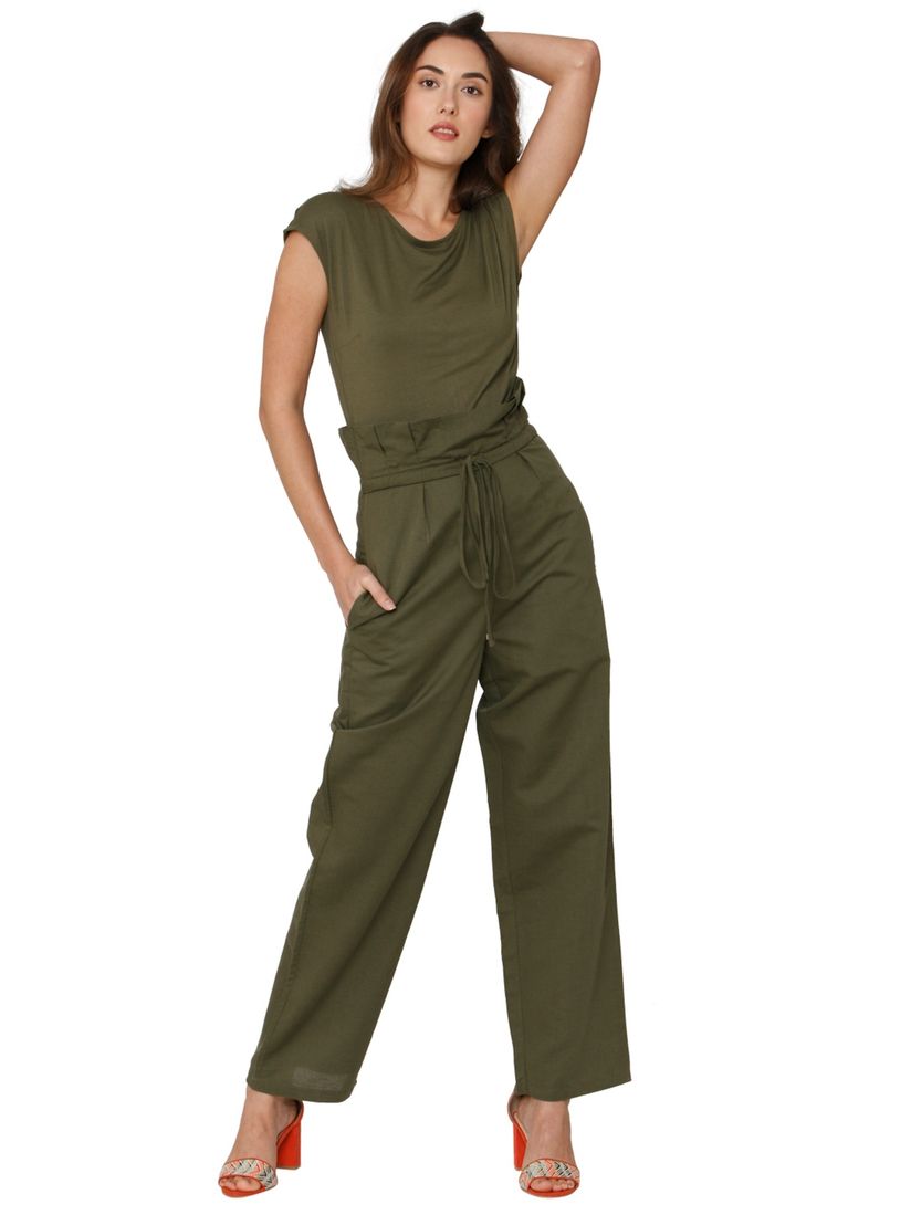 Vero moda olive green jumpsuit clearance
