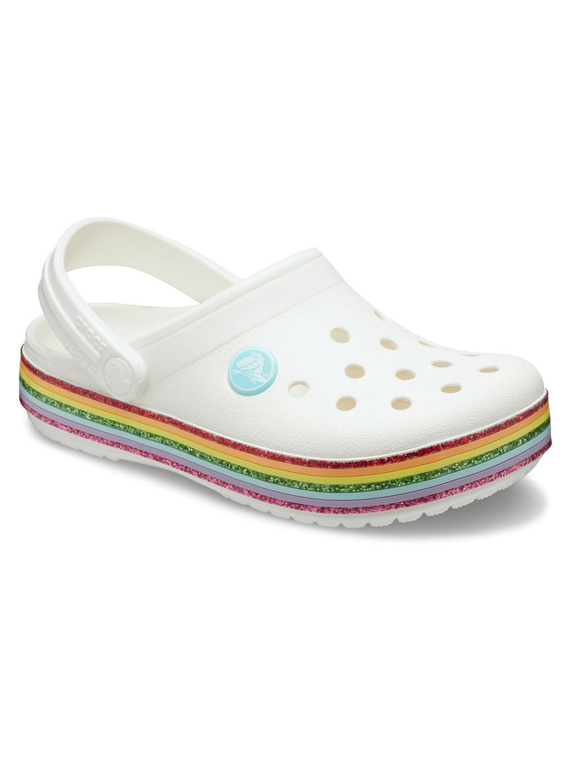 crocs kids girls on Crocs Kids Clogs Buy Crocs White Crocband Girls Clogs Online Nykaa Fashion