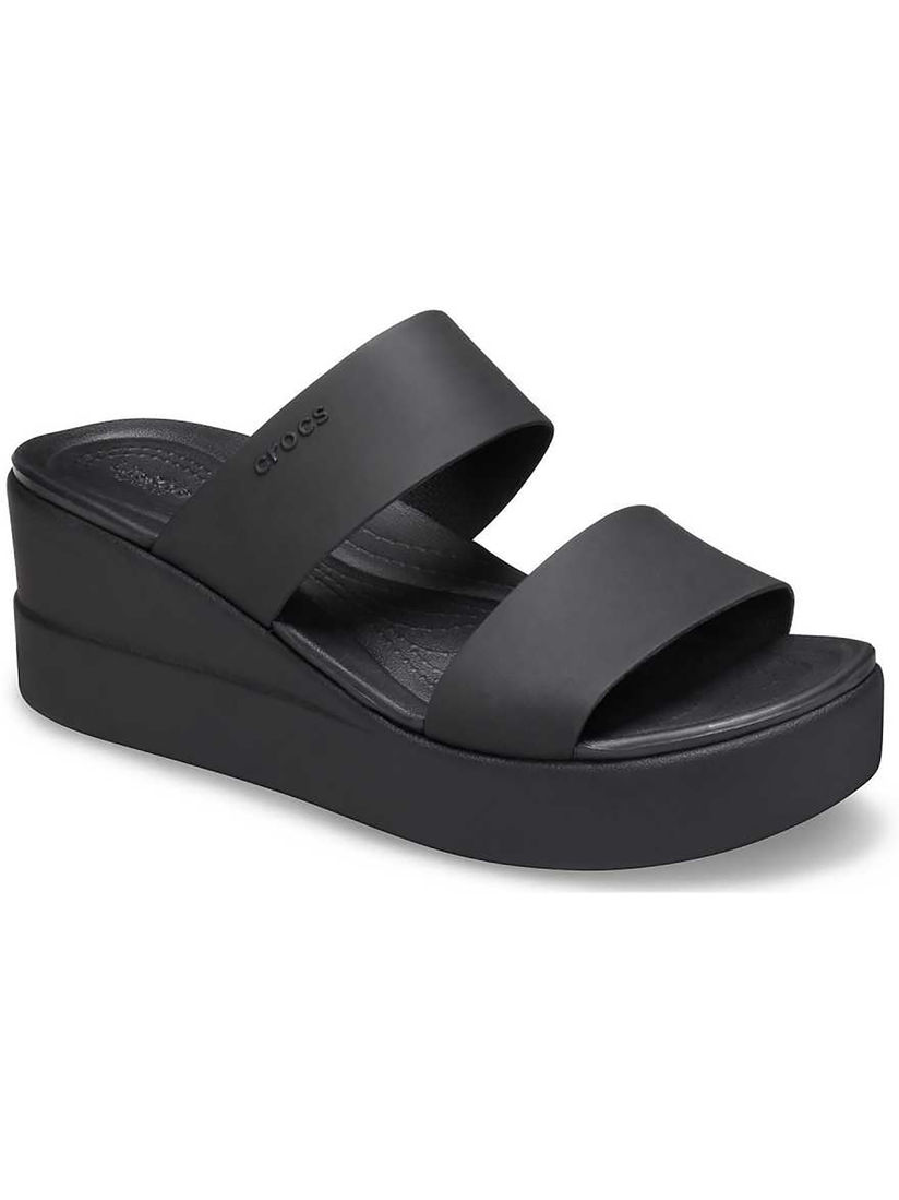 crocs to buy on Crocs Wedges Buy Crocs Black Brooklyn Women Wedges Online Nykaa Fashion