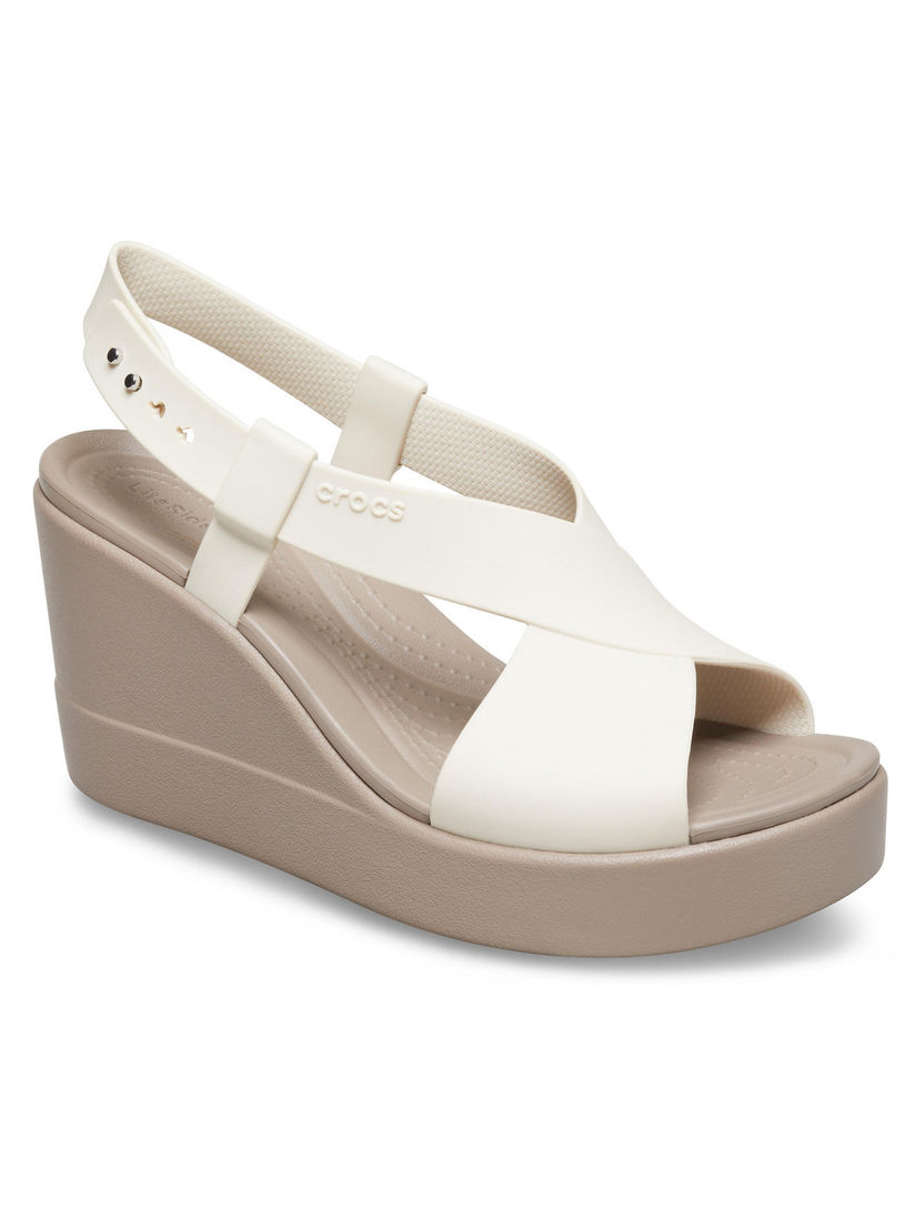 crocs to buy on Crocs Wedges Buy Crocs Off White Brooklyn Women Wedges Online Nykaa Fashion