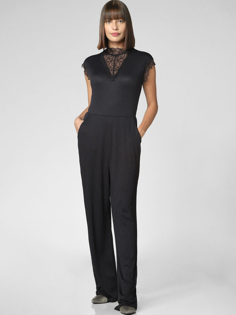 high collar jumpsuit